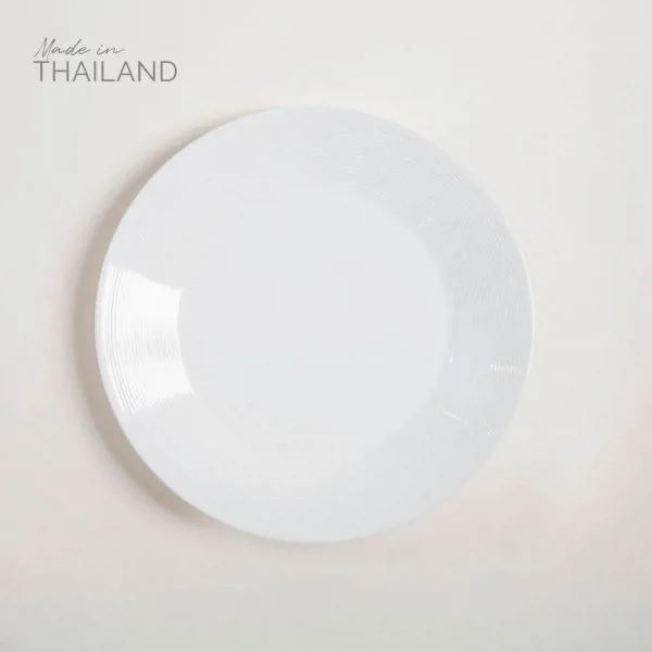 PLATO PLAYO NEW YORK PORCELANA NATURAL X 6 UNIDADES - Imagen 2