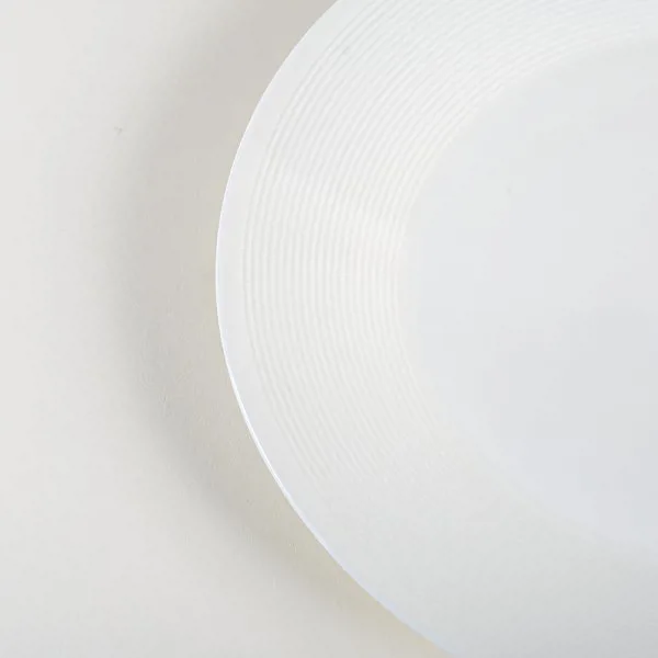 PLATO PLAYO NEW YORK PORCELANA NATURAL X 6 UNIDADES