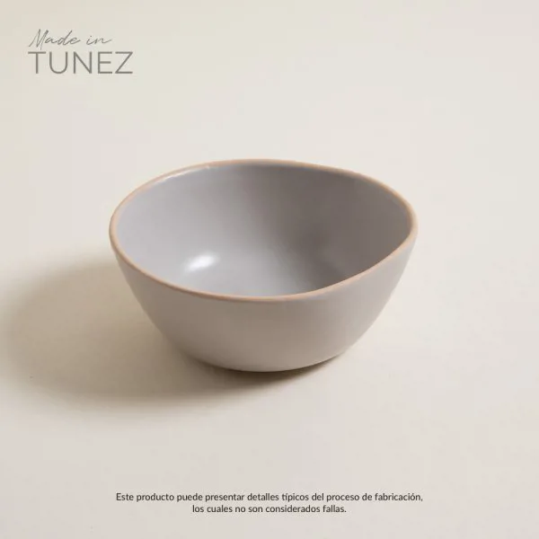 BOWL MONASTIR GRIS BORDE NATURAL - Imagen 2
