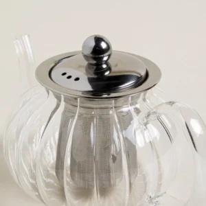 TETERA DE VIDRIO INFUSOR ACERO LINEA BRISTOL