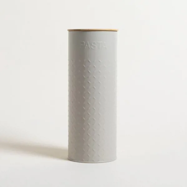 LATA REDONDA TAPA BAMBOO GREY PASTA 11,5X29,5 CM - Imagen 2