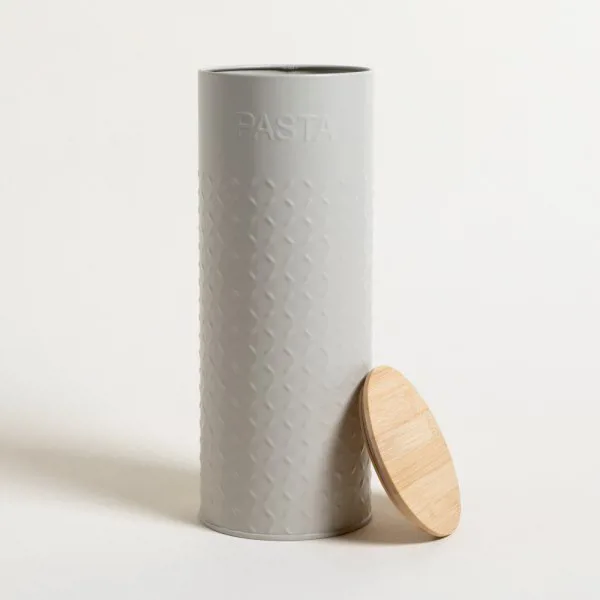 LATA REDONDA TAPA BAMBOO GREY PASTA 11,5X29,5 CM