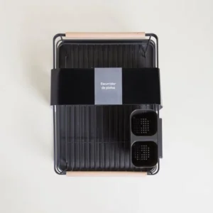 ESCURRIDOR DE PLATOS CON PORTA UTENSILIOS 43X31 CM