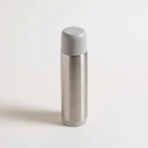 TERMO DE ACERO INOXIDABLE TAPA GRIS CLARO
