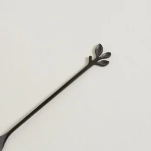CUCHARA LARGA ACERO NEGRO STEM