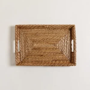 BANDEJA RECTANGULAR VINH NATURAL BAMBU Y RATAN