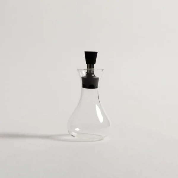 ACEITERA LAMPARA VIDRIO CON TAPON ACERO Y SILICONA - Imagen 2