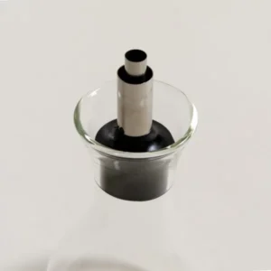 ACEITERA LAMPARA VIDRIO CON TAPON ACERO Y SILICONA