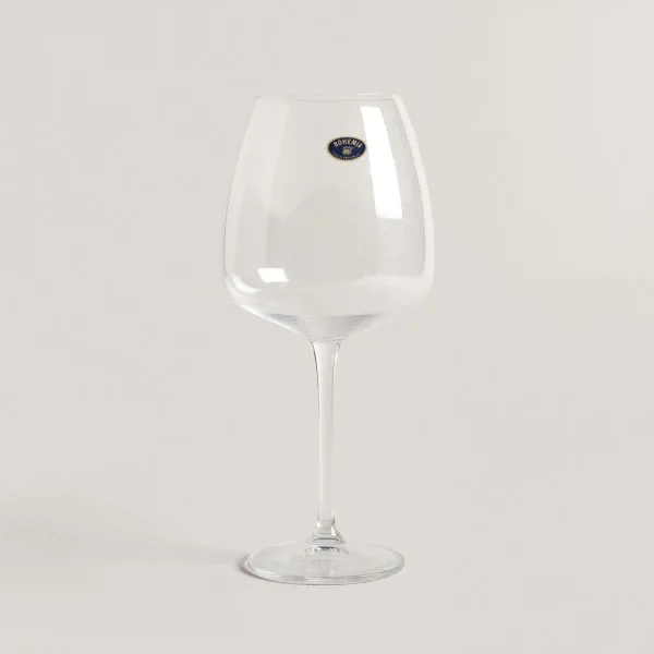 SET X 6 COPAS DE CRISTAL DE BOHEMIA ANSER