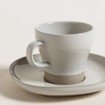SET DE TAZA Y PLATO BUDAPEST GREY X 6 UNIDADES - Imagen 2