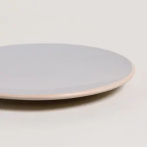 PLATO POSTRE MONASTIR GRIS BORDE NATURAL