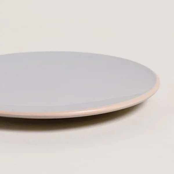 PLATO POSTRE MONASTIR GRIS BORDE NATURAL