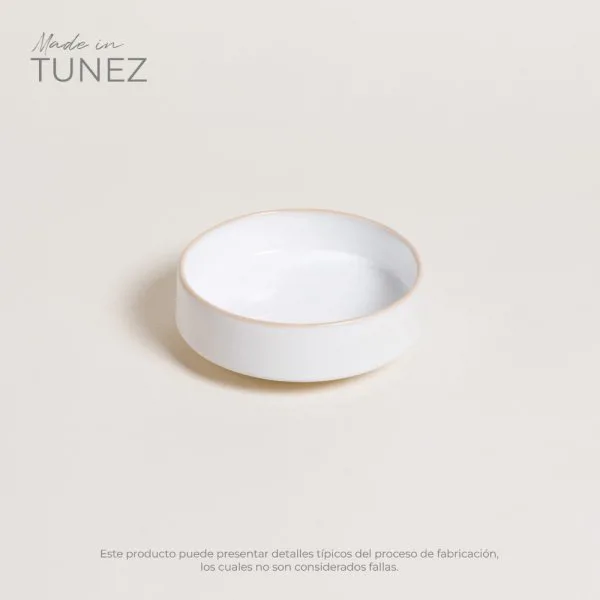 BOWL TOZEUR NEO BLANCO BORDE NATURAL - Imagen 2
