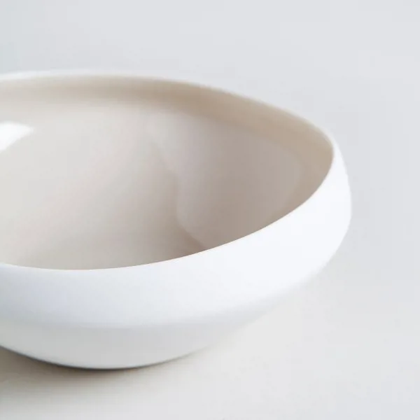 MINI BOWL AMALFI 220 ML BLANCO/NAT PORCELANA