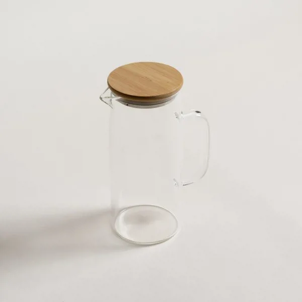JARRA RECTA CON TAPA DE BAMBOO - Imagen 2