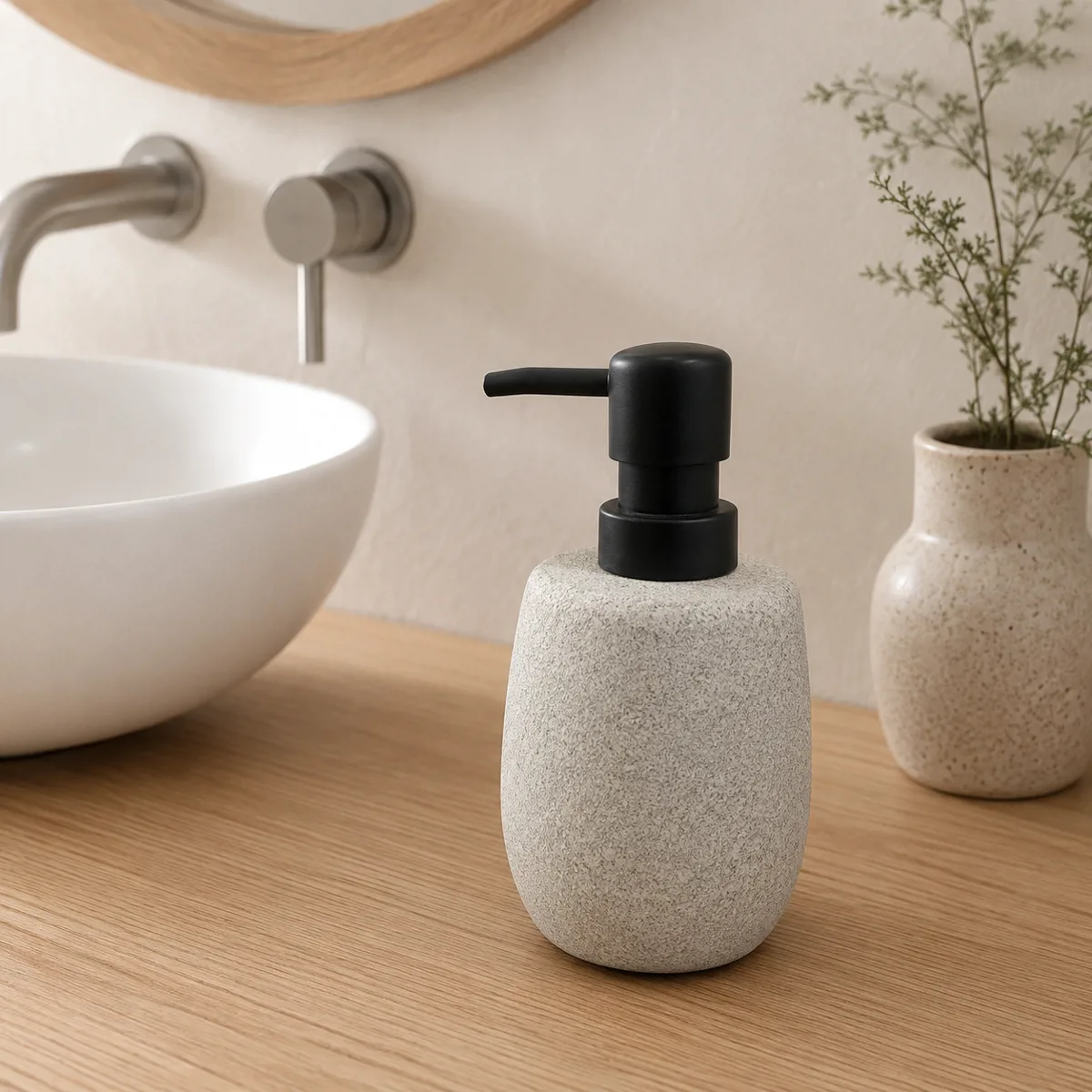 DISPENSER GRANITO LISO GRIS