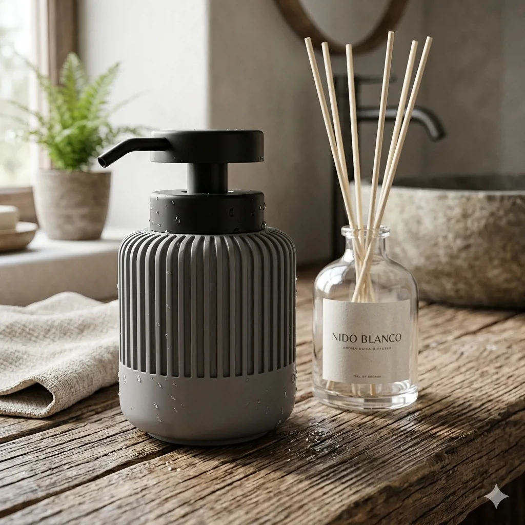 DISPESNSER PARA JABON LIQUIDO SIVI GRIS - Imagen 3