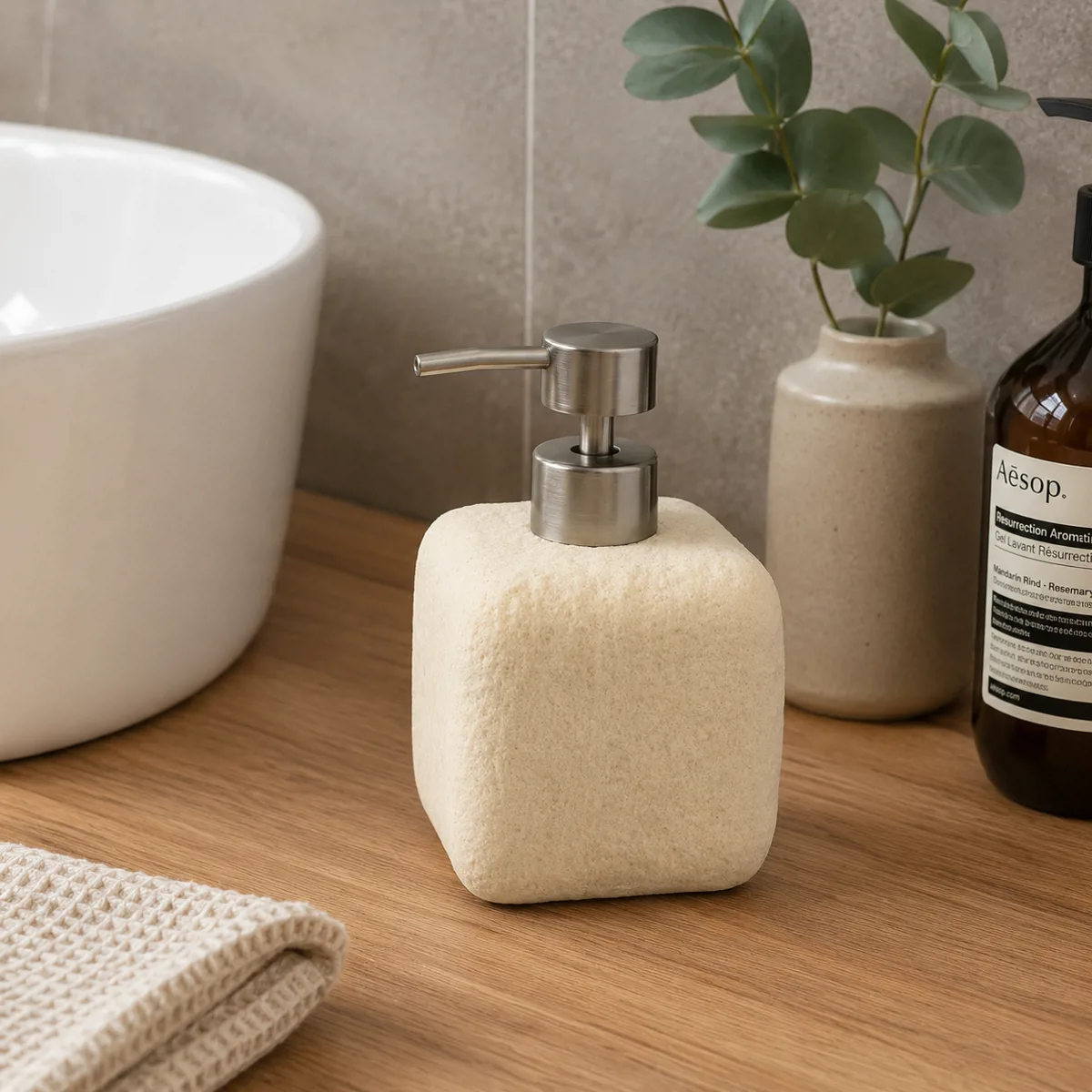 DISPENSER SIMIL PIEDRA BEIGE - Imagen 3