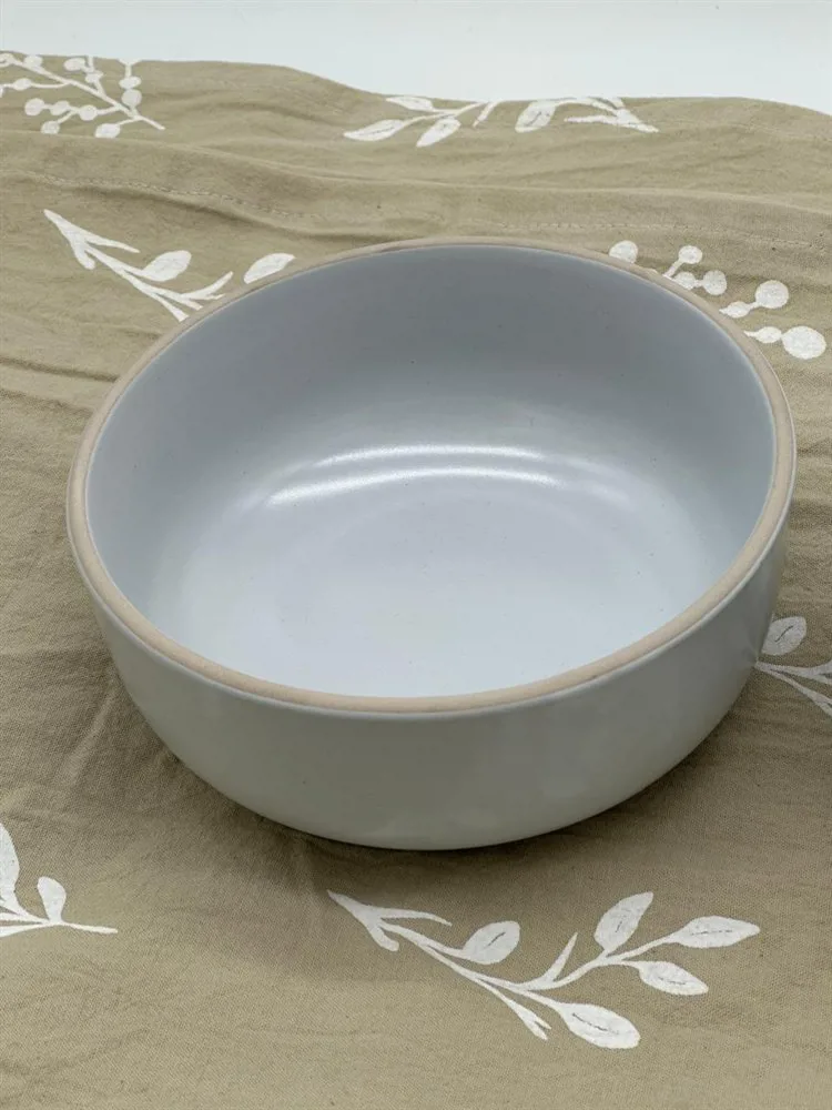 BOWL CHENINI GRIS BORDE NATURAL - Imagen 2