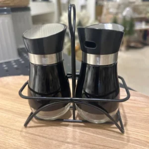 SET X 2 ESPECIEROS NEGROS EN RACK