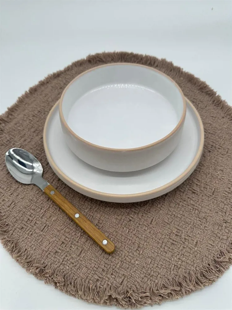 BOWL TOZEUR NEO BLANCO BORDE NATURAL - Imagen 3
