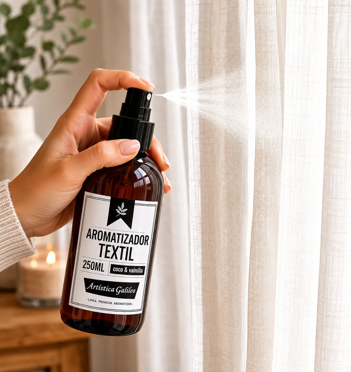 AROMATIZADOR TEXTIL COCO Y VAINILLA 250ML - Imagen 2