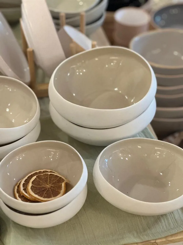 BOWL AMALFI 700 ML BLANCO/NAT PORCELANA - Imagen 3