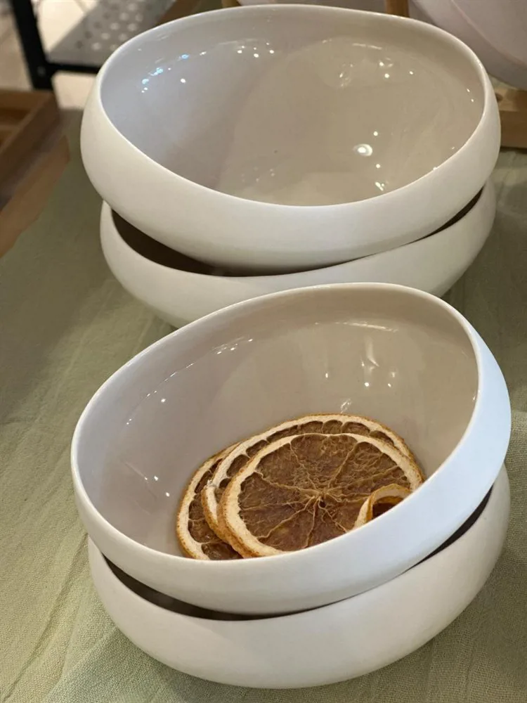MINI BOWL AMALFI 220 ML BLANCO/NAT PORCELANA - Imagen 3