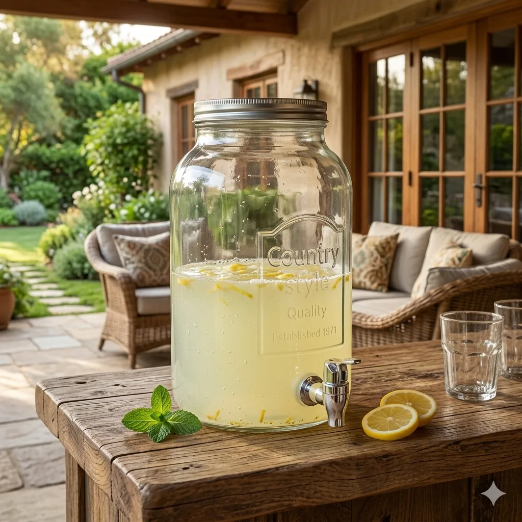 DISPENSER DE VIDRIO CON GRIFO - Imagen 2