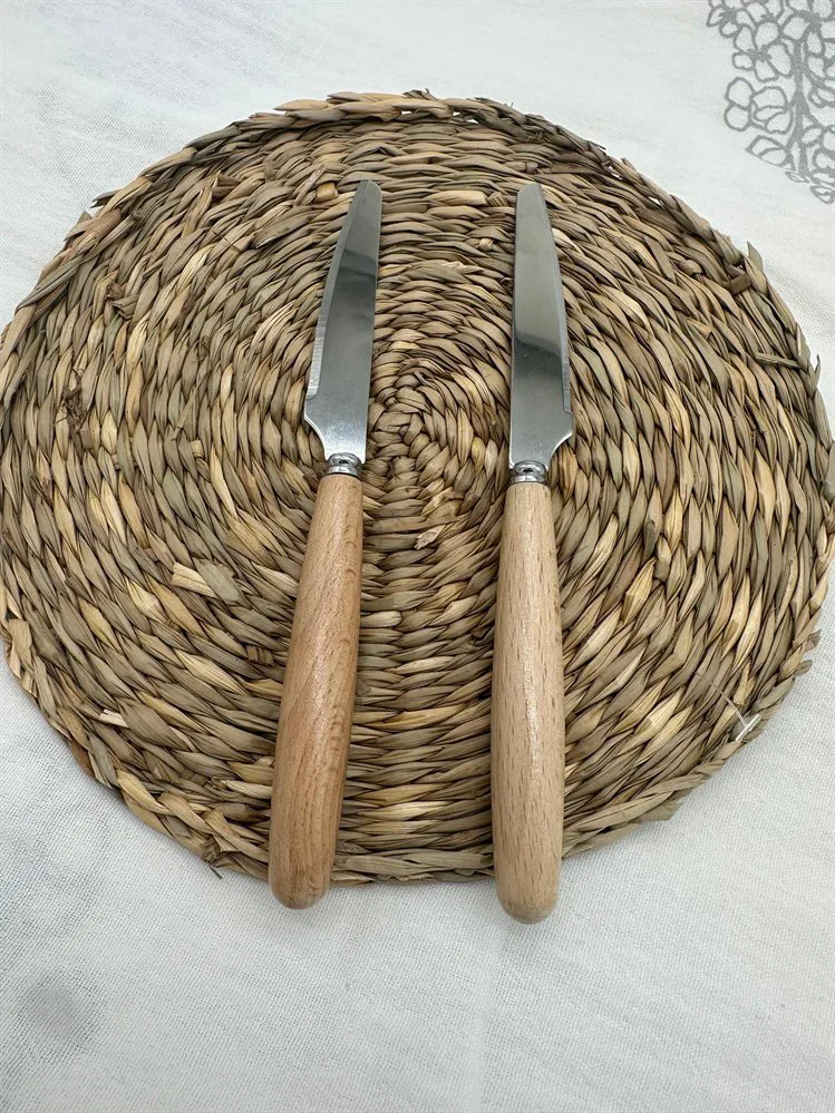 UNTADOR DE ACERO MANGO DE MADERA