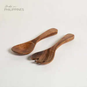 SET CUCHARA Y TENEDOR ACACIA MANILA