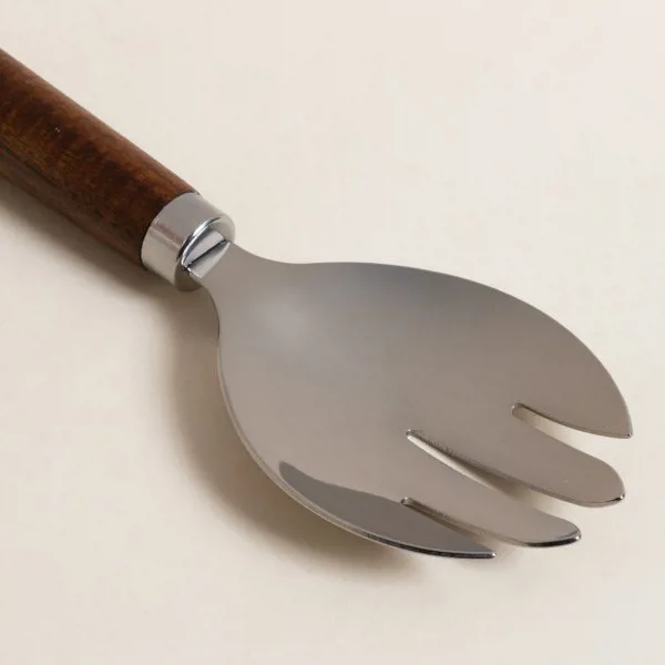 CUCHARA DENTADA CON MANGO DE MADERA DE ACACIA - Imagen 2