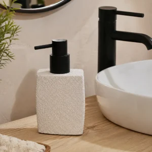 DISPENSER SIMIL PIEDRA CUADRADO BLANCO