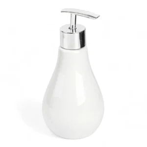 DISPENSER PARA JABON LIQUIDO OVALADO BLANCO