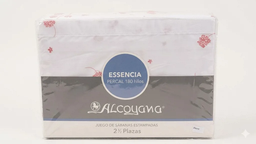 SABANA 180 HILOS MEZCLA ALCOYANA ESSENCIA 2 1/2 PLAZA LINDA - Imagen 2