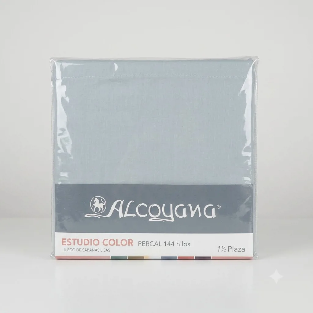 JUEGO DE SABANAS ESTUDIO COLOR GRIS P. 1 1/2 PLZ. - Imagen 2