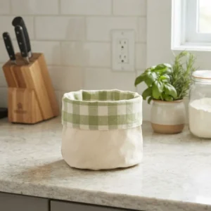 PANERA REVERSIBLE CUADROS VERDE