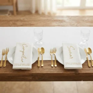 SERVILLETA RECTANGULAR PAPEL TISSUE ULTRA SOFT DORADO SOÑAR/COMPARTIR
