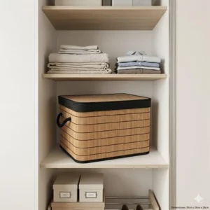CANASTO DE BAMBOO CON TAPA
