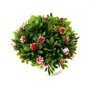 BONSAI FLORES ROJO MACETITA 9 CM X 6 CM