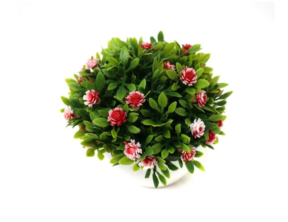 BONSAI FLORES ROJO MACETITA 9 CM X 6 CM