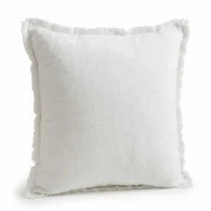 ALMOHADON DOBLE GASA BLANCO 50X50 CM
