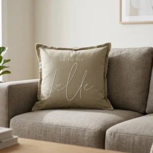 ALMOHADON TUSOR LA VIE EST BELLE