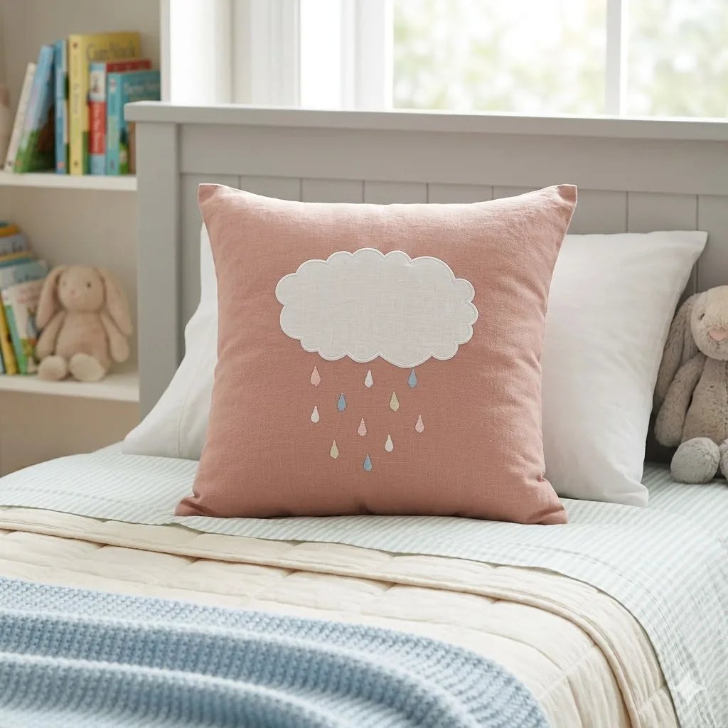 ALMOHADON TUSOR NUBE ROSA - Imagen 2