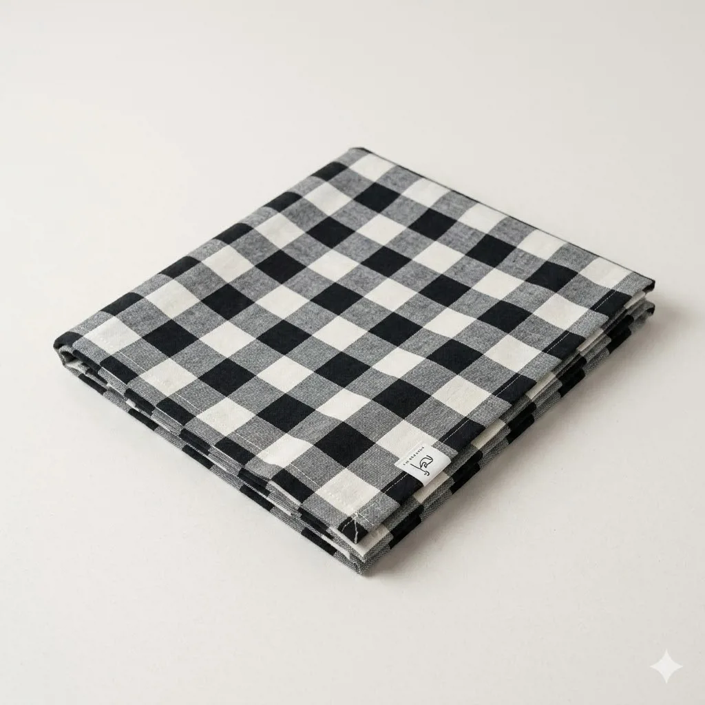 MANTEL TUSOR CUADRILLE NEGRO 2.60X1.50 MTRS - Imagen 2