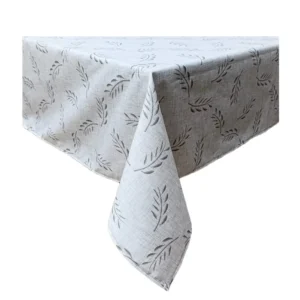 MANTEL ANTIMANCHA BRISA ESTAMPA GRIS