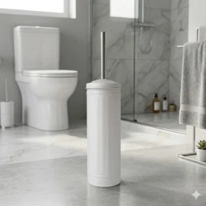ESCOBILLA DE BAÑO TRAMADA BLANCA
