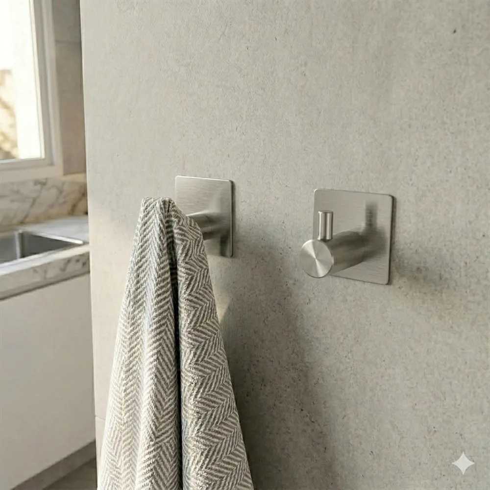 GANCHO DE METAL AUTO ADHESIVO 3M X 2 UNIDADES - Imagen 2