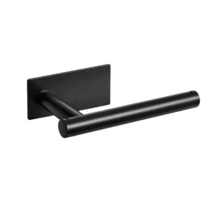 PORTA PAPEL DE METAL COLOR NEGRO CON AUTOADHESIVO 3M