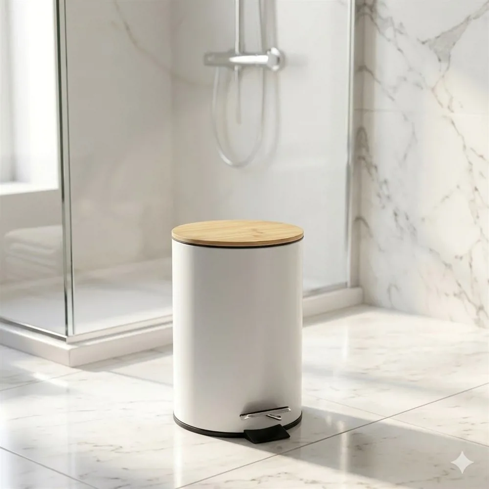 CESTO DE BASURA CON PEDAL ESTILO NORDICO - Imagen 2